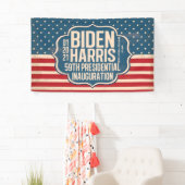 Biden Harris 59th Inauguration Herdenking Spandoek (Insitu)