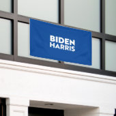 Biden Harris, blauw wit Spandoek (Buitenkant Gebouw)