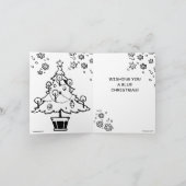 Biden Harris Blue Kerstmis Kaart (Binnen)