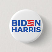Biden Harris Blue Ronde Button 3,2 Cm (Voorkant)