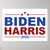 BIDEN/HARRIS Crimson & Blue Thème Poster (Devant)