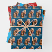 Biden Harris Gift Wrap Inpakpapier Vel (In situ)