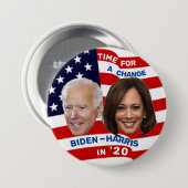 Biden Harris in '20 Ronde Button 7,6 Cm (Voorkant /achterkant)