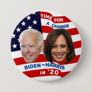 Biden Harris in '20 Ronde Button 7,6 Cm