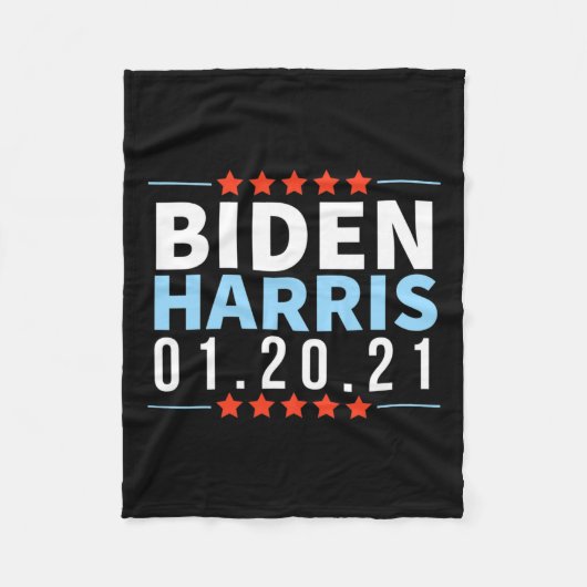 Biden Harris Inaugur van de verkiezingsoverwinning Fleece Deken (Voorkant)