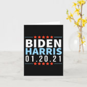 Biden Harris Inaugur van de verkiezingsoverwinning Kaart (Gele Bloem)