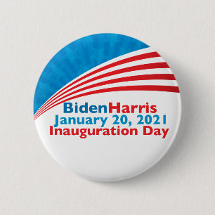 Biden Harris Inauguration Day American Flag Ronde Button 5,7 Cm