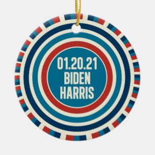 Biden Harris Inauguration Day Keepslag Keramisch Ornament