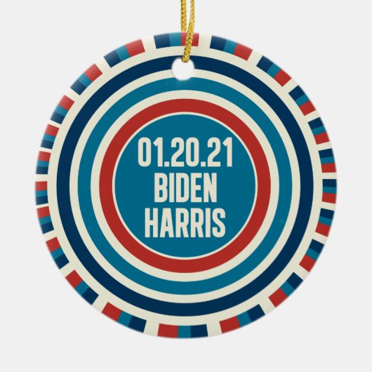 Biden Harris Inauguration Day Keepslag Keramisch Ornament (Voorkant)