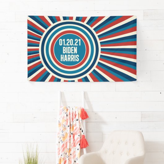 Biden Harris Inauguration Day Red White Blue Spandoek (Insitu)