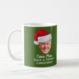 Biden Harris - Joe Santa Hat - C'mon Man Koffiemok