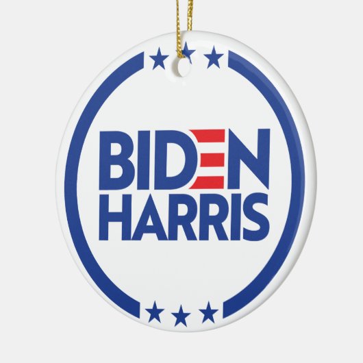 Biden Harris Keramisch Ornament (Links)