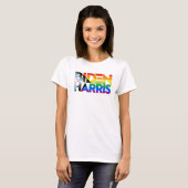 Biden Harris LGBTQ+ Progress Pride T-shirt (Voorkant volledig)