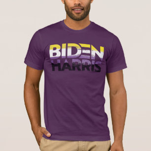 Biden Harris Non-binair Pronk T-Shirt