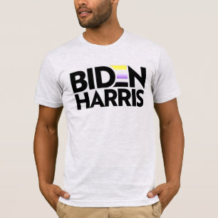 Biden Harris Non-binair Pronk T-Shirt