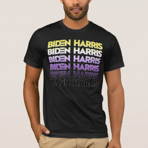 Biden Harris Non-binair Pronk T-Shirt
