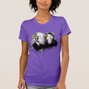 Biden Harris Non-binair Pronk T-Shirt
