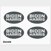 BIDEN HARRIS OVALE STICKER (Vel)