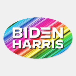 BIDEN HARRIS OVALE STICKER