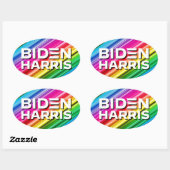BIDEN HARRIS OVALE STICKER (Vel)