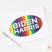 BIDEN HARRIS OVALE STICKER (Envelop)
