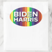 BIDEN HARRIS OVALE STICKER (Tas)