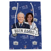 Biden Harris Party Medium Cadeauzakje (Voorkant)
