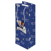 Biden Harris Party Wijn Cadeautas (Achterkant Gekanteld)