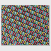 Biden Harris Pop Art Cadeaupapier (Vlak)