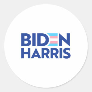 Biden Harris President Trans Pride Flag Joe K Ronde Sticker