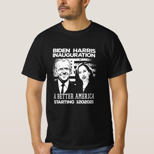 Biden Harris Presidentiële Inauguratie 2021 T-shirt (Voorkant)
