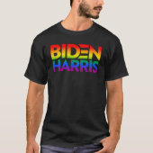 Biden Harris Pride Rainbow T-shirt (Voorkant)