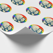 Biden Harris Rainbow Pride Cadeaupapier (Hoek)