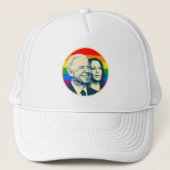 Biden Harris Rainbow Pride Trucker Pet (Voorkant)