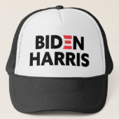 Biden/Harris Red Black White Trucker Pet (Voorkant)