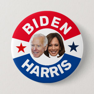 BIDEN / HARRIS RONDE BUTTON 7,6 CM