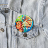 Biden Harris Ronde Button 7,6 Cm (In situ)