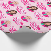 Biden Harris Roze Verjaardag Cadeaupapier (Hoek)