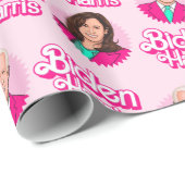 Biden Harris Roze Verjaardag Cadeaupapier (Rol Hoek)