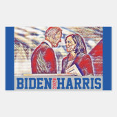 Biden Harris Together 2020 Rechthoekige Sticker (Voorkant)
