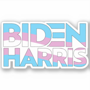Biden Harris Trans Pride Sticker