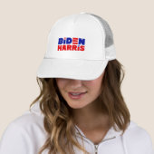BIDEN / HARRIS Trucker Hat - WHITE Pet (In situ)