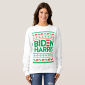 BIDEN HARRIS UGLY CHRISTMAS SWEATER (groen) (Voorkant volledig)