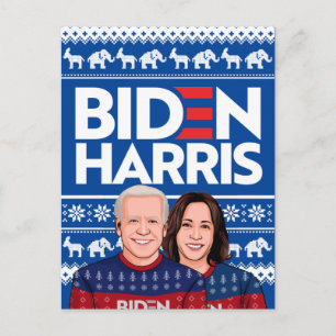 BIDEN HARRIS UGLY SWEATER BRIEFKAART