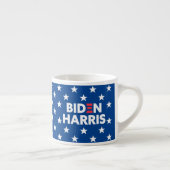 Biden / Harris White Stars Pattern Blue Espresso Kop (Rechts)