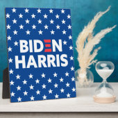Biden / Harris White Stars Pattern Blue Fotoplaat (Zijkant)