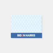 Biden Harris White Stars Pattern Light Blue Post-it® Notes (Voorkant)