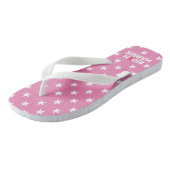 Biden / Harris White Stars Pattern roze Teenslippers (Schuin)