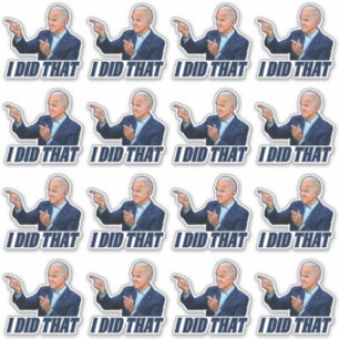 Biden I deed dat grappige antijoe Biden-gaspomp Sticker
