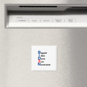 Biden Idiot Magnet Magneet (Insitu (Vaatwasser))